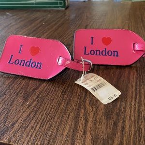 Two NWT “I ♥️ London” Luggage Tags.